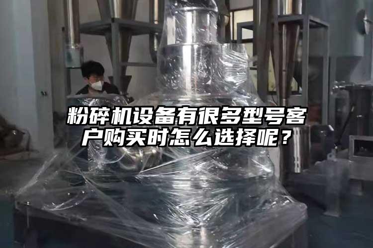 粉碎機設備有很多型號客戶購買時怎么選擇呢？