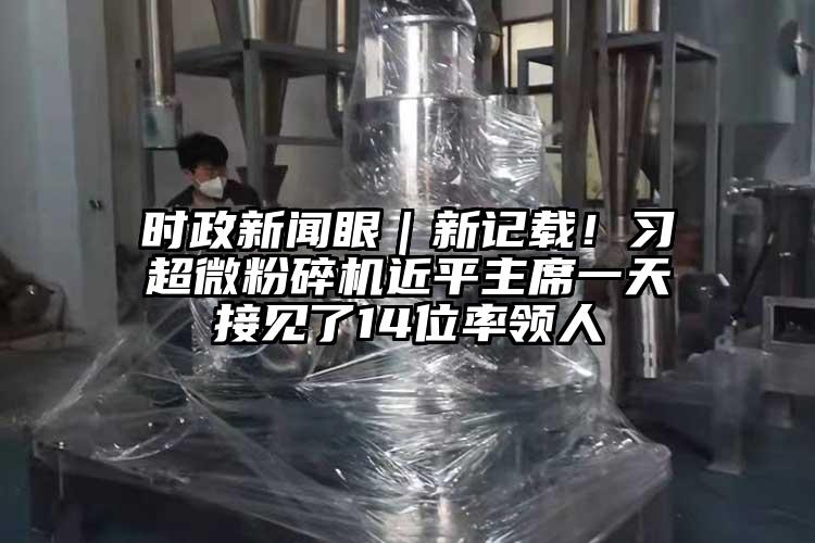 時政新聞眼｜新記載！習(xí)超微粉碎機近平主席一天接見了14位率領(lǐng)人